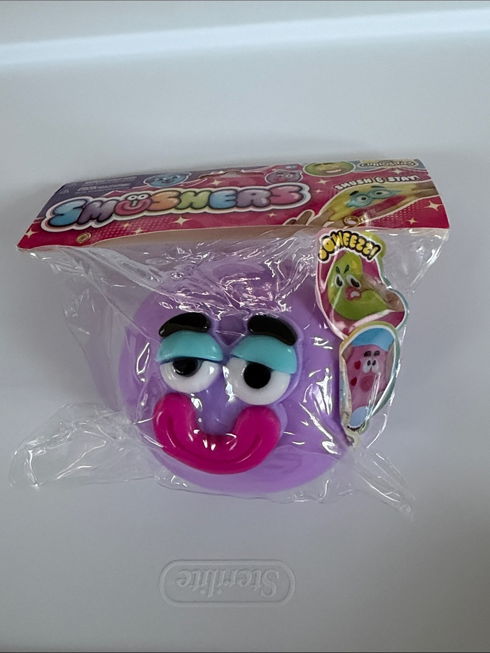 Smushers Purple Squeeze Face Squishy Sensory